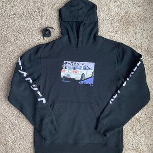 Key Street Black & Purple Japanese GTR Graphic Hoodie